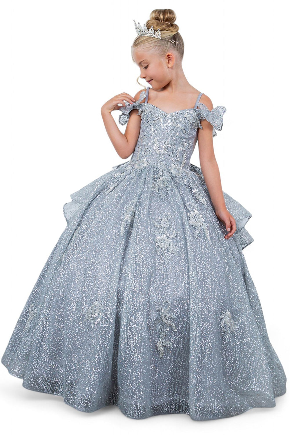 off-the-shoulder, long-sleeved ball gown STYLE NO : 8120