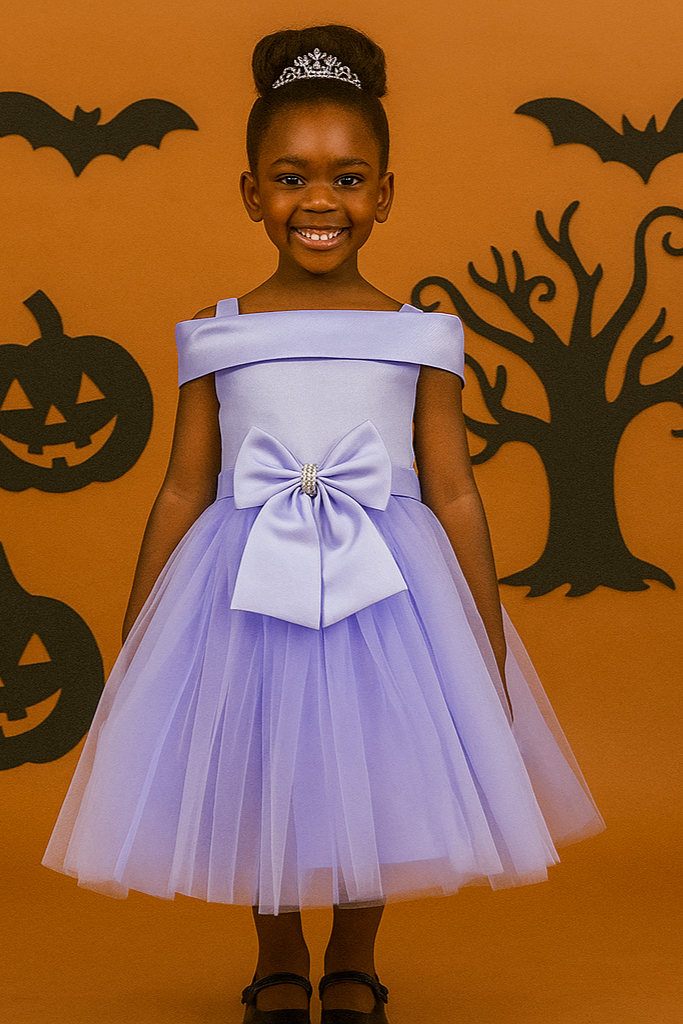 STYLE NO : 9177 OFF SHOULDER RIBBON DRESS