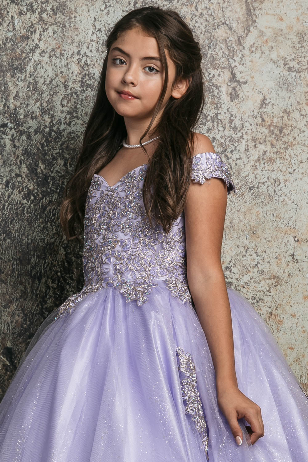 Off Shoulder Embroider Dress