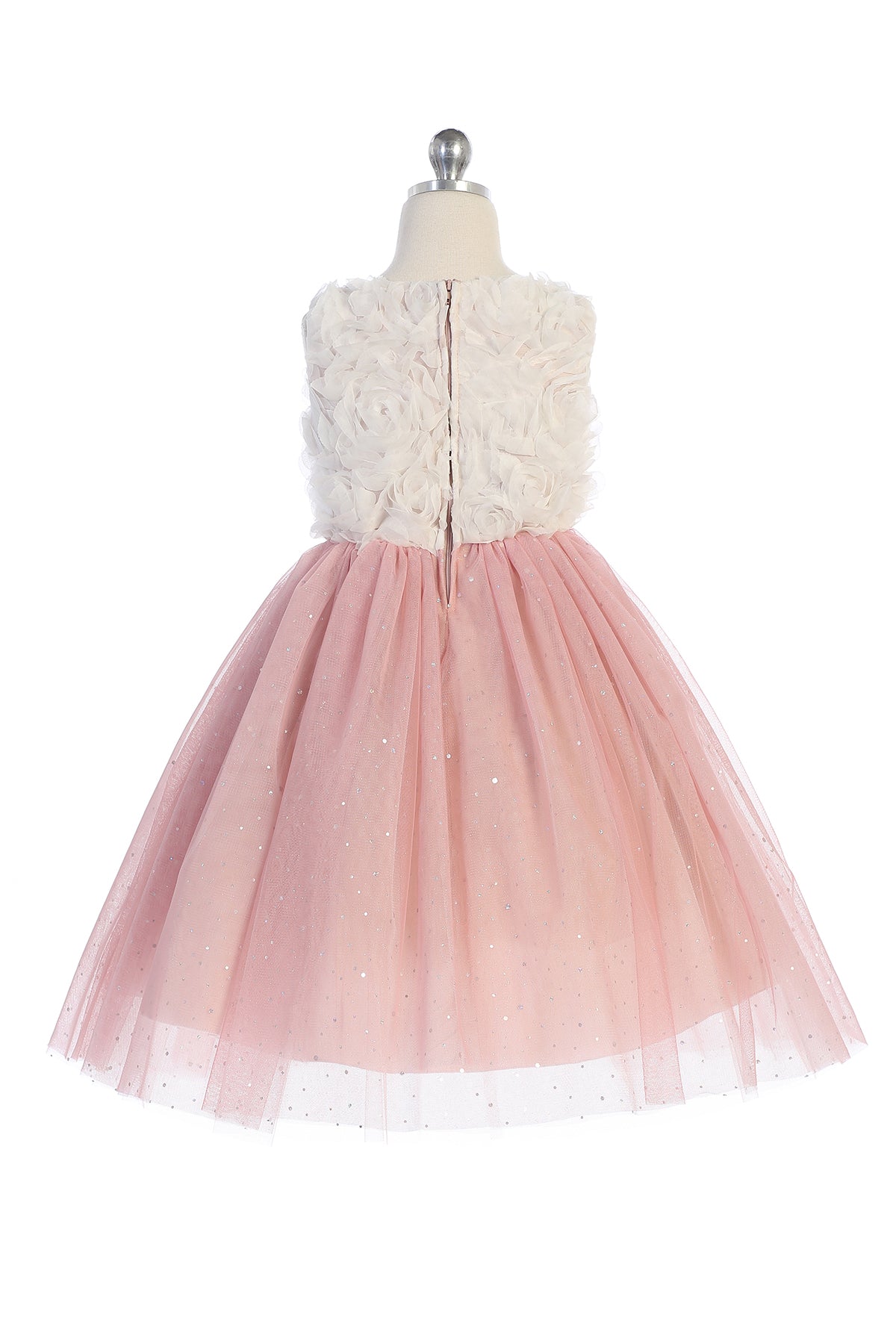 Style No. 486 3D Ruffle Glitter Skirt Dress