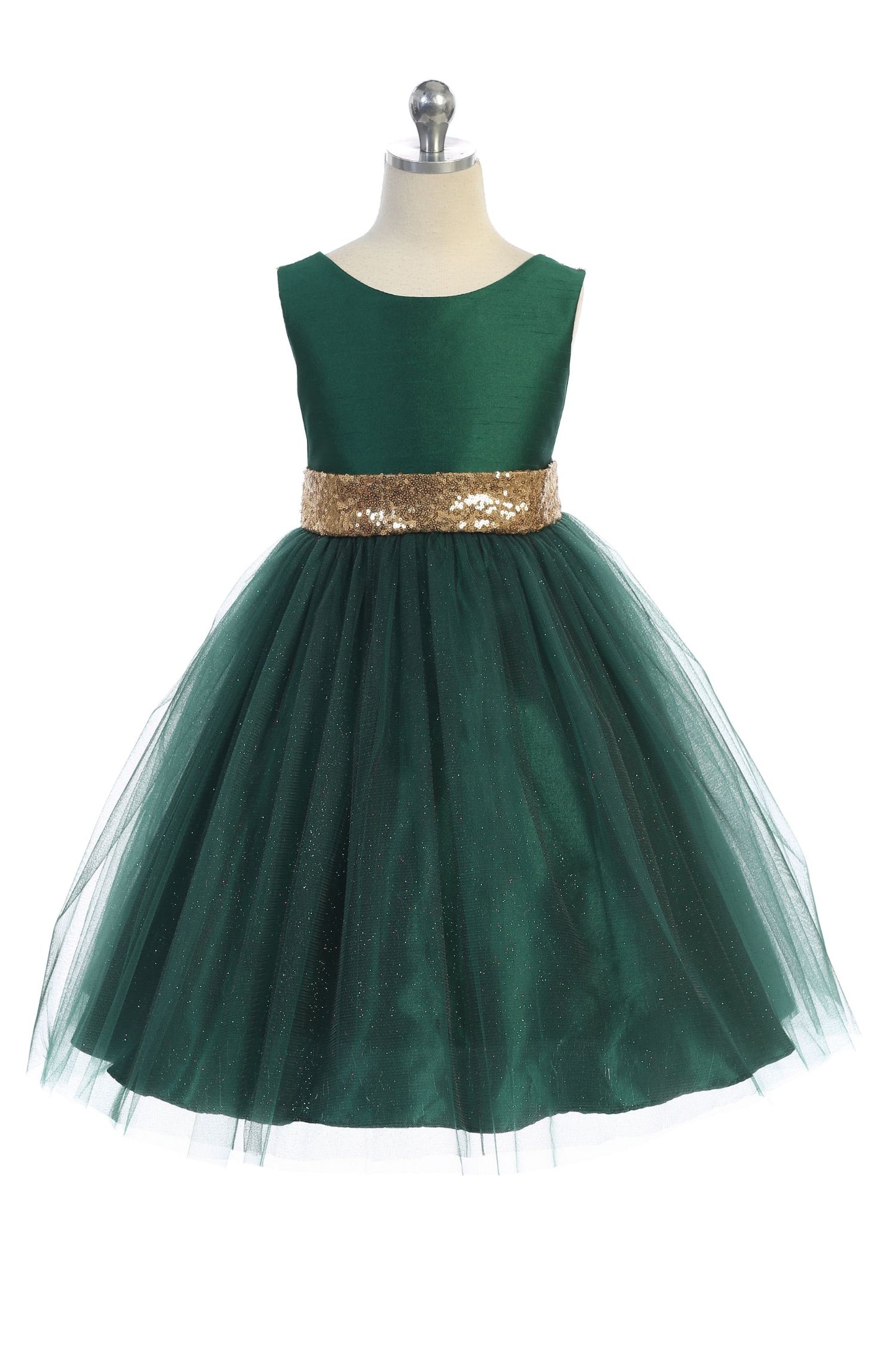 Style No. 498 Sequin Back V Dress