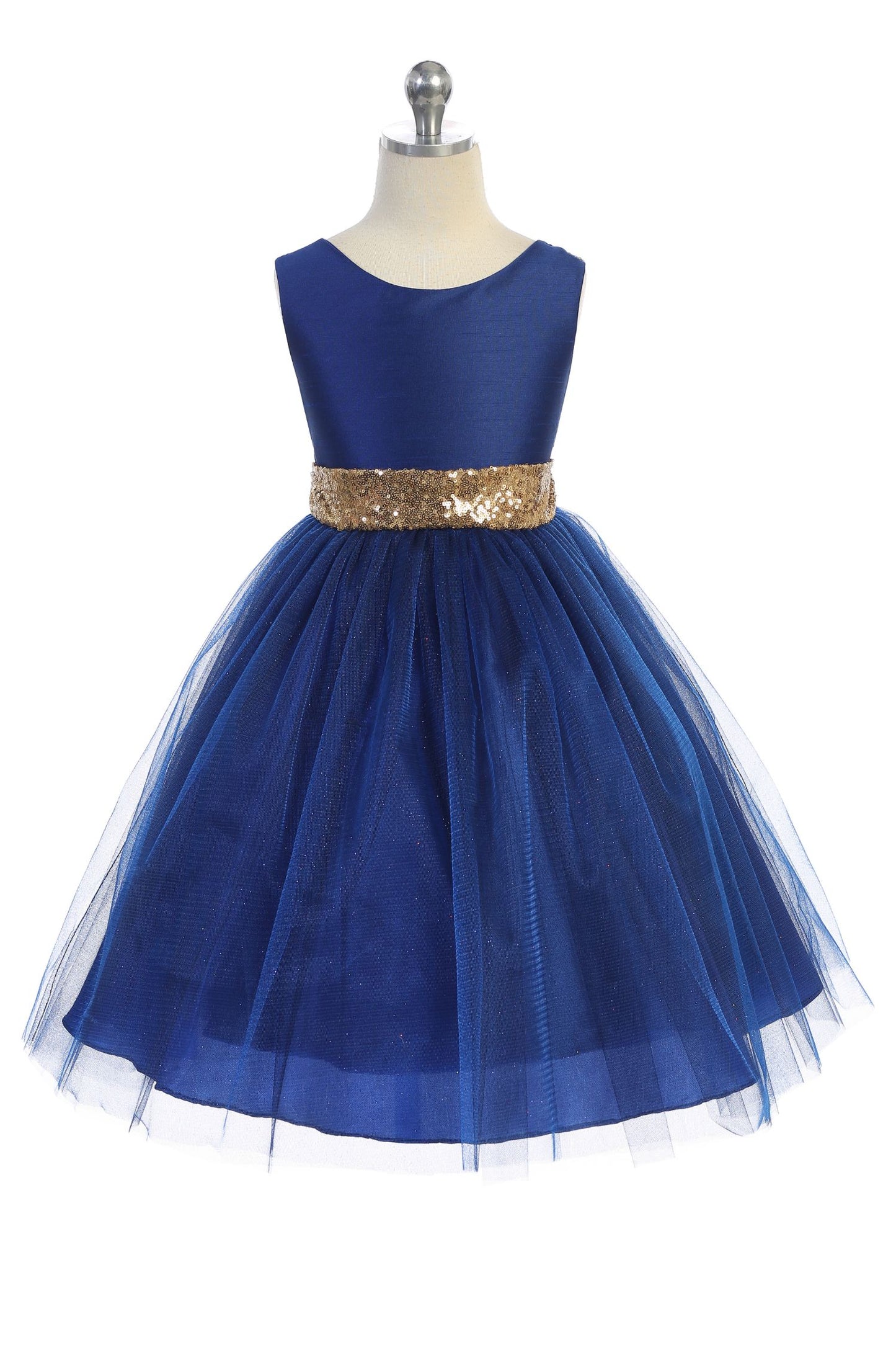 Style No. 498 Sequin Back V Dress