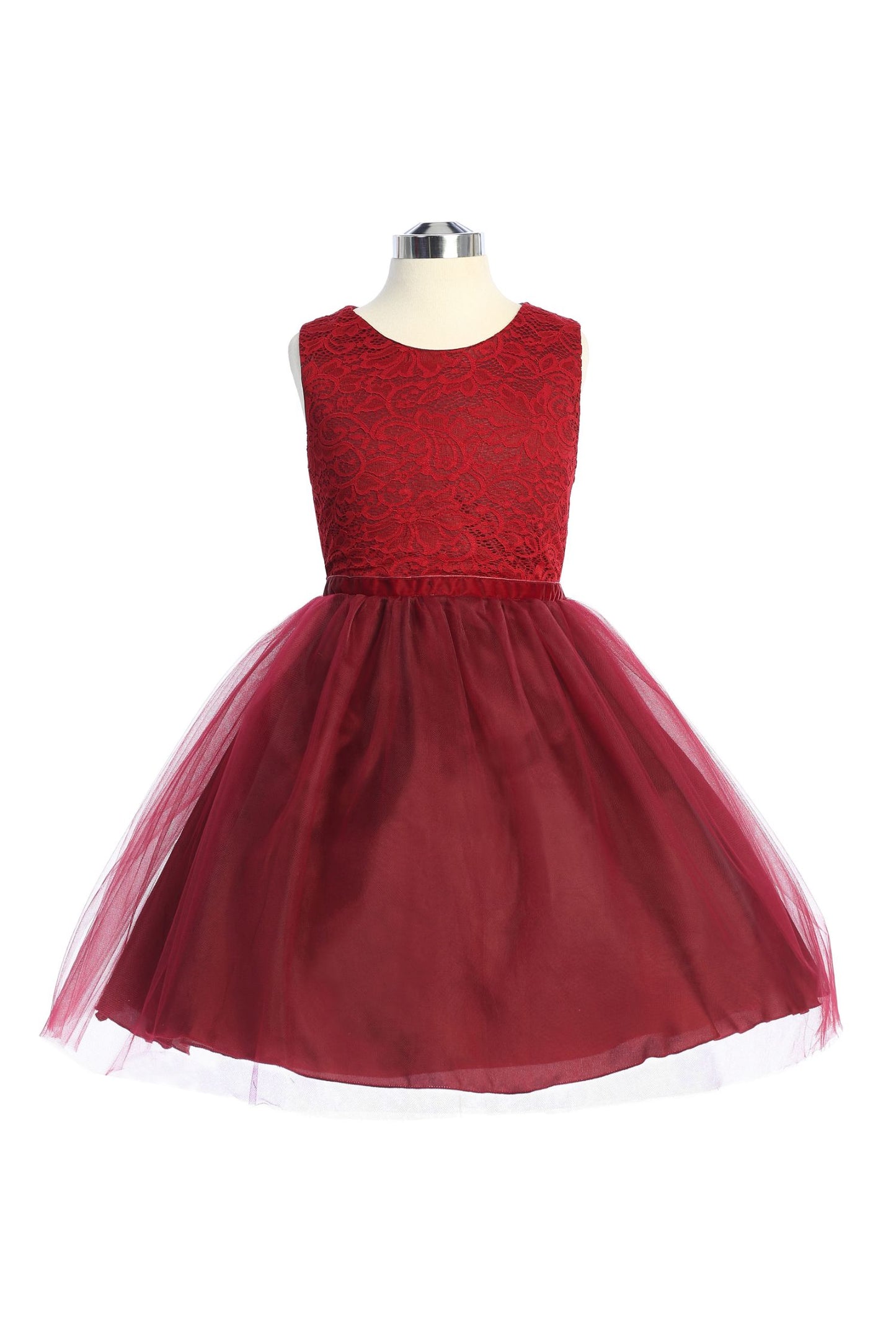 Style No. 528 Stretch Lace Tulle Dress (Plus Size)