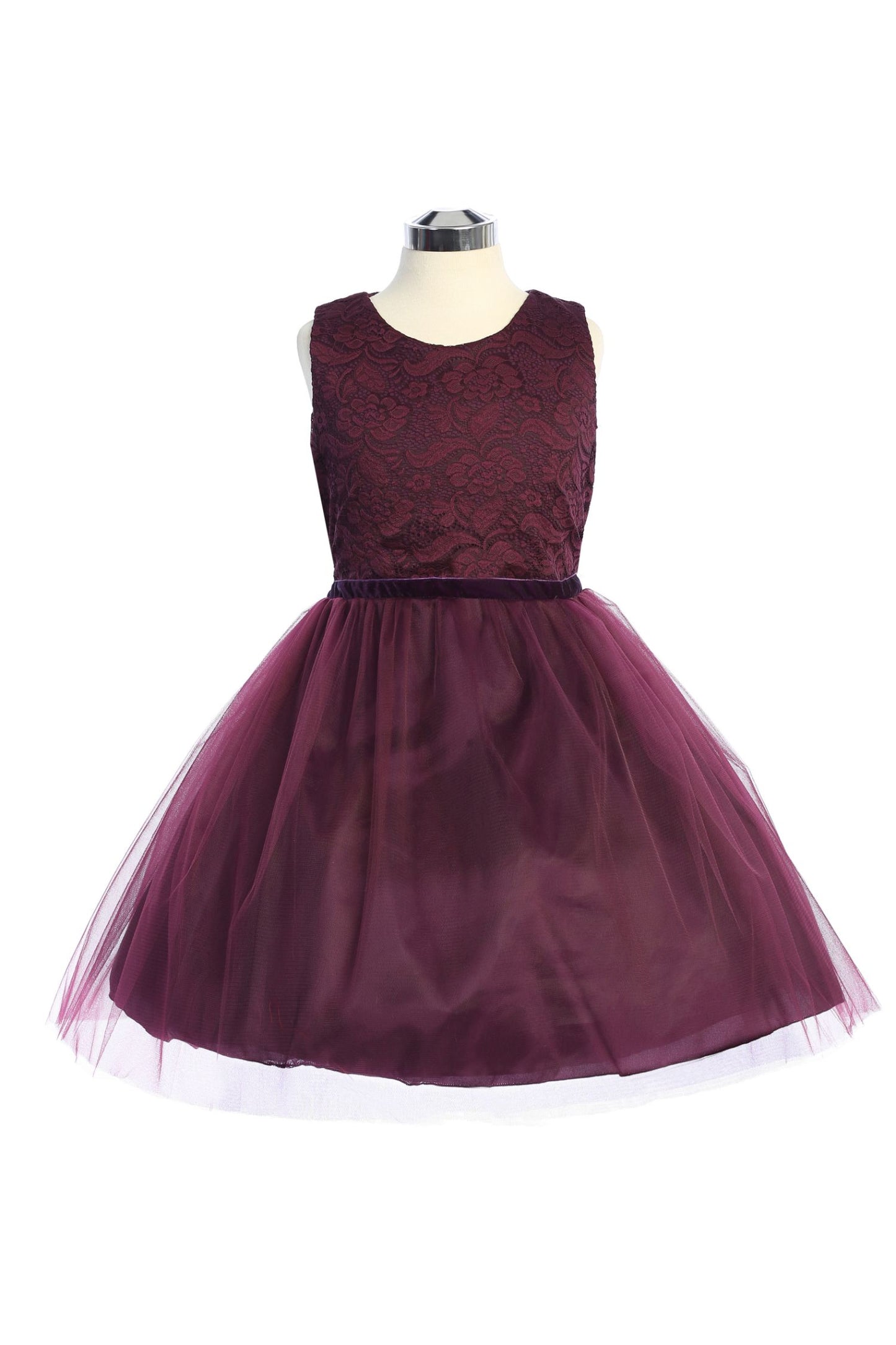 Style No. 528 Stretch Lace Tulle Dress (Plus Size)