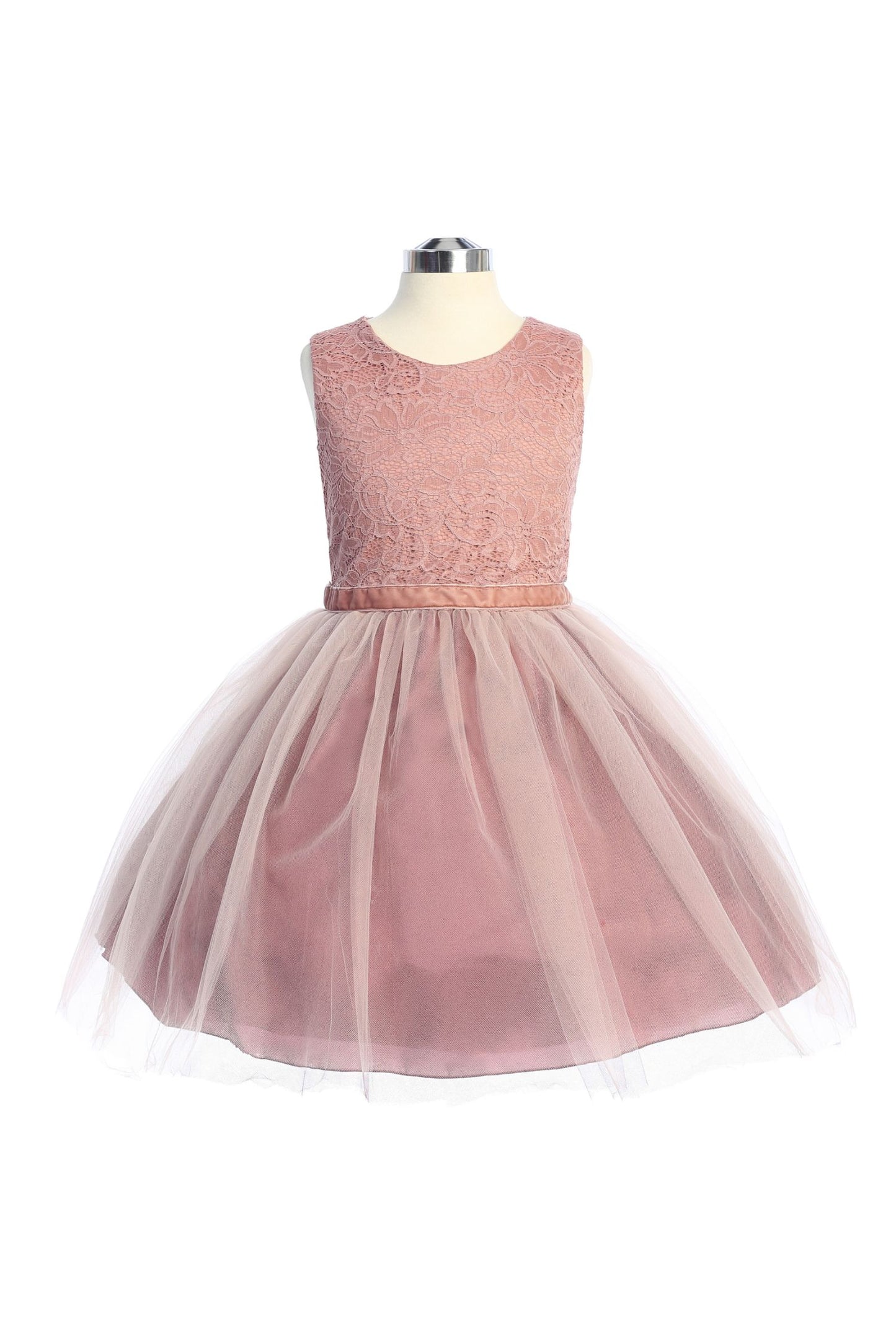 Style No. 528 Stretch Lace Tulle Dress (Plus Size)