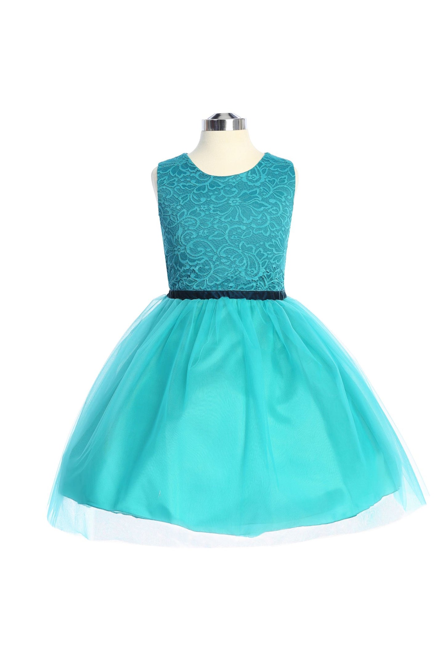 Style No. 528 Stretch Lace Tulle Dress (Plus Size)