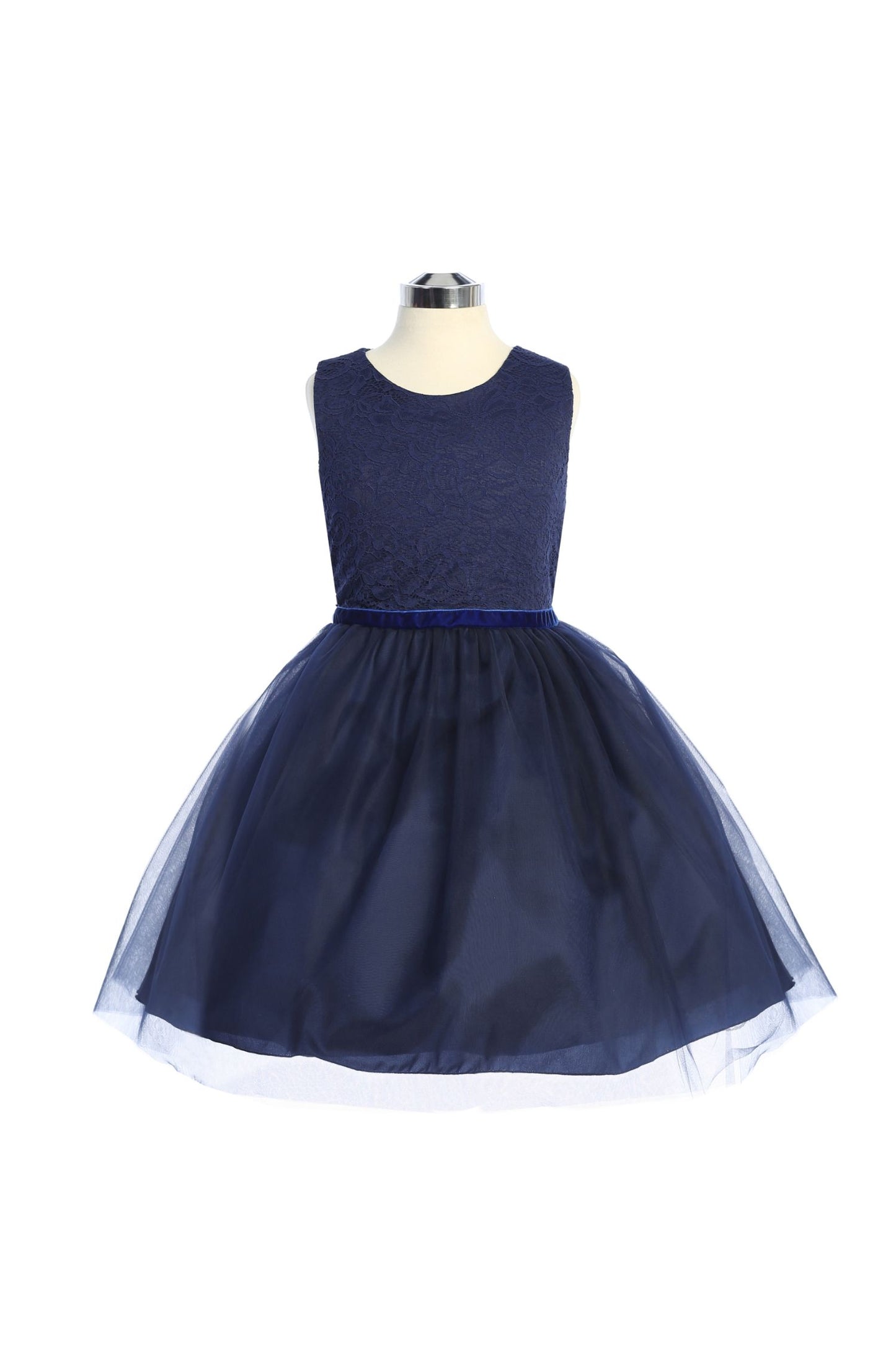 Style No. 528 Stretch Lace Tulle Dress (Plus Size)