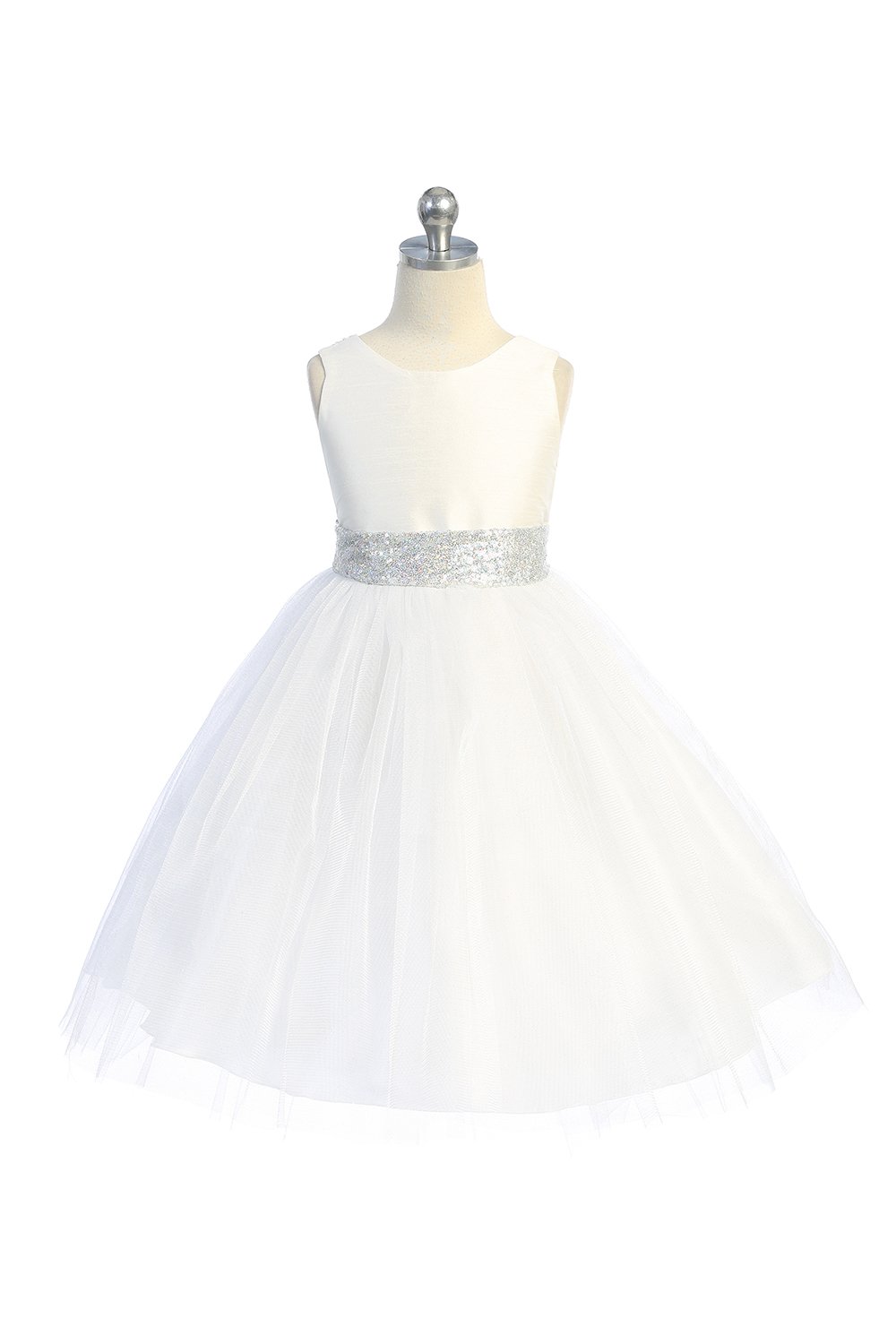 Style No. 498 Sequin Back V Dress
