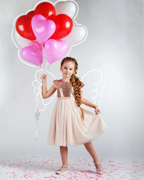 Sequin Mesh Pleated Dress
