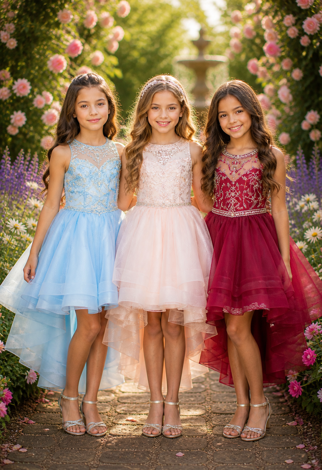 #5101 Party Dress with Halter neckline with pearls and jewel beaded, rhinestone and sequin bodice
