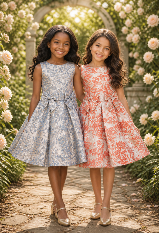 STYLE NO : 9168 ✨Timeless Radiance Jacquard Dress