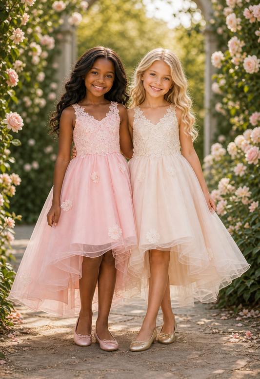 Style 9210✨ Whimsical Butterfly Tulle High-Low Dress ✨