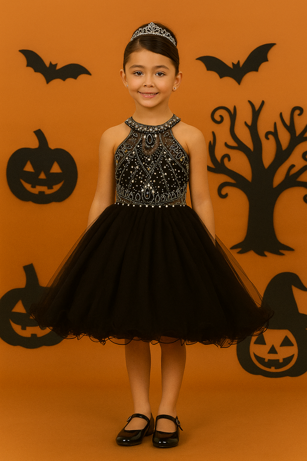 STYLE NO : 5022 Radiant Rhinestone Halter Party Dress