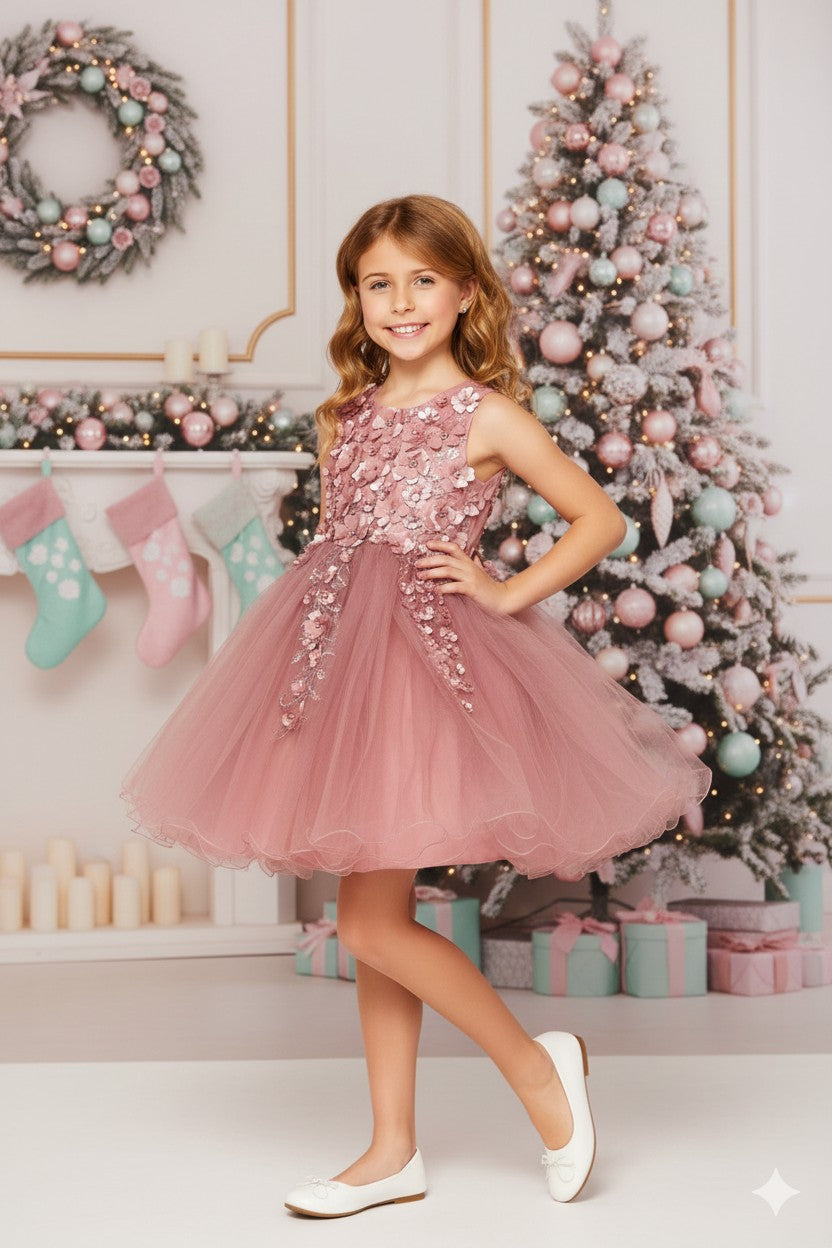 Style #9122 "LALA & ERINA" Elegant flower girl dress