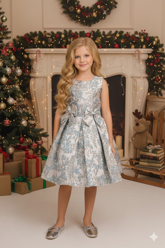 ✨Timeless Radiance Jacquard Dress✨ STYLE NO : 9168