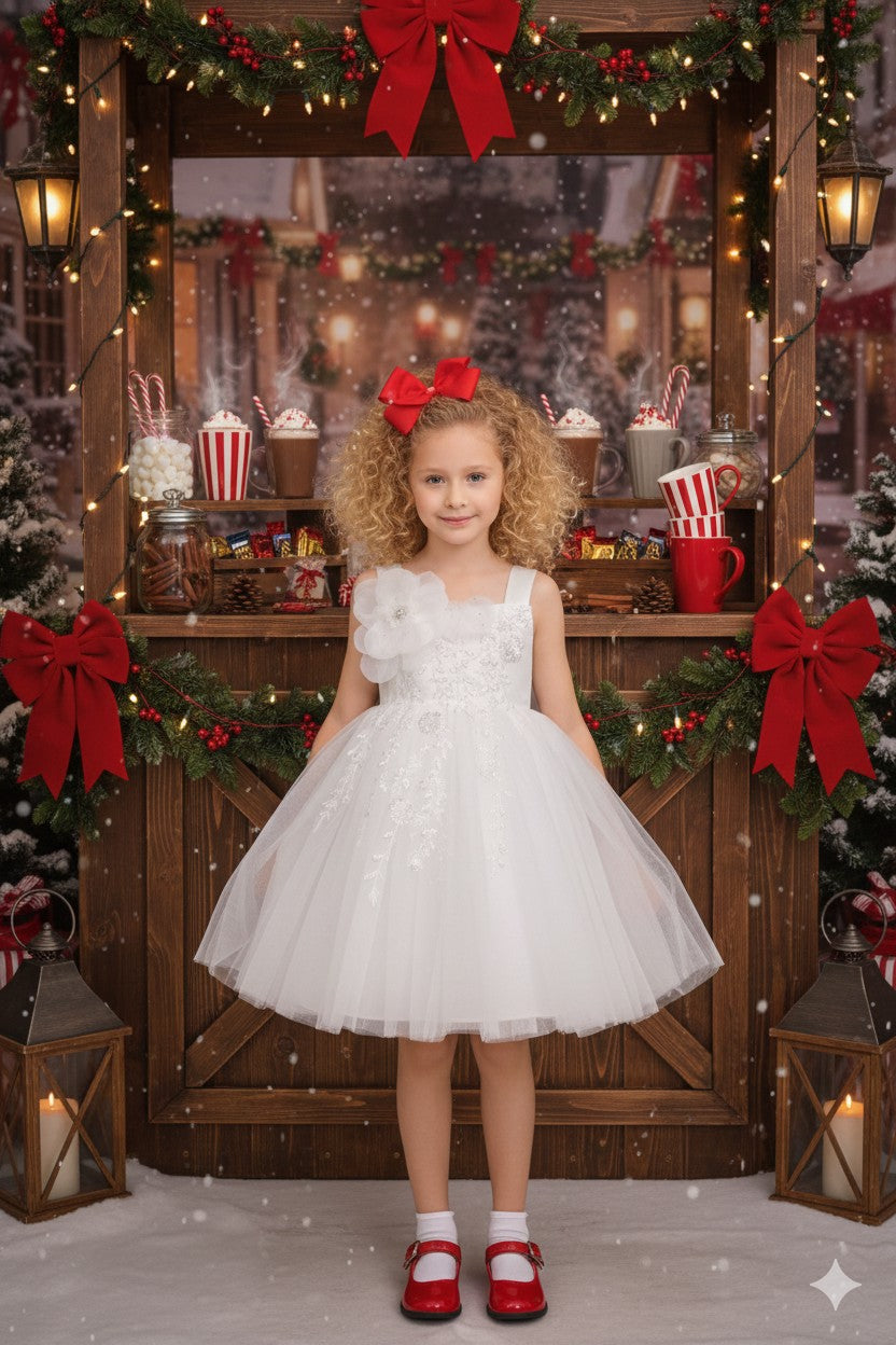 STYLE NO : 9178 OFF SHOULDER RIBBON DRESS