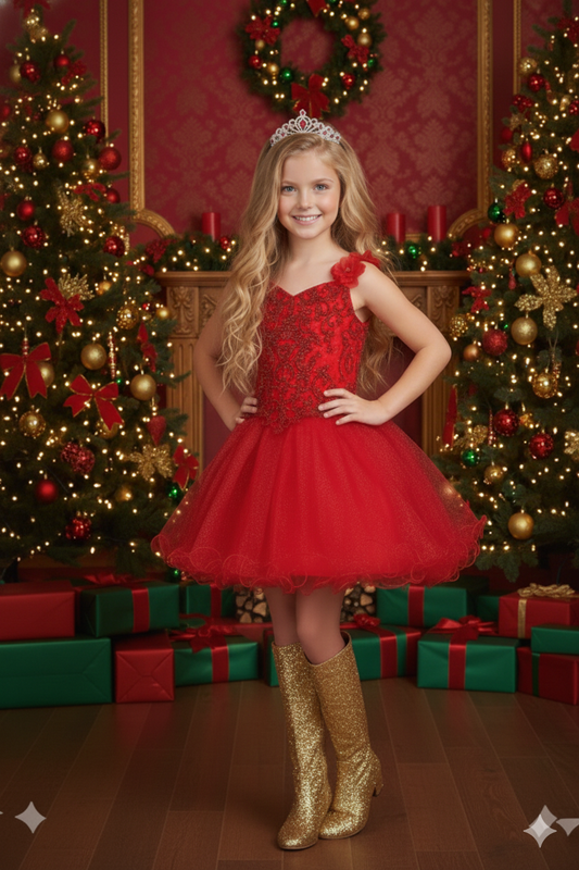 #5130 Princess Beaded Dress