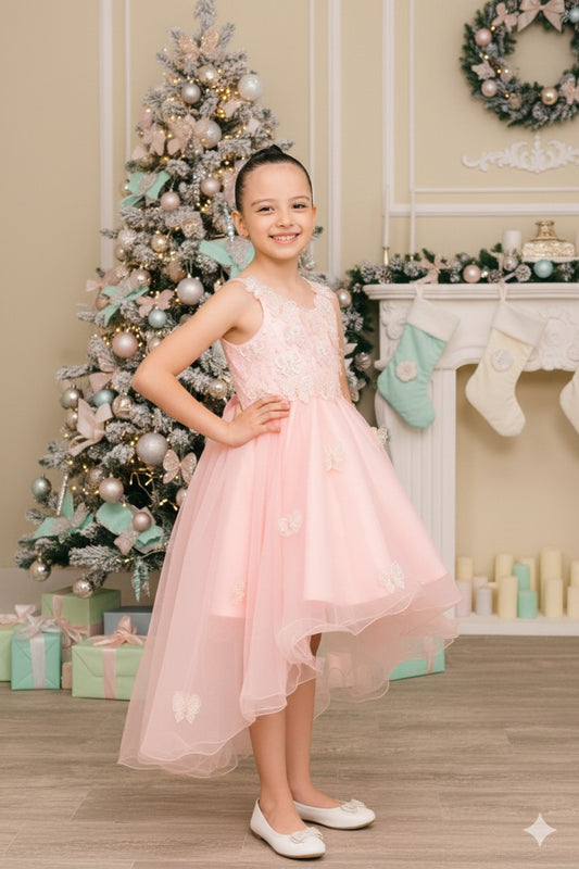 ✨ Whimsical Butterfly Tulle High-Low Dress ✨ Style 9210