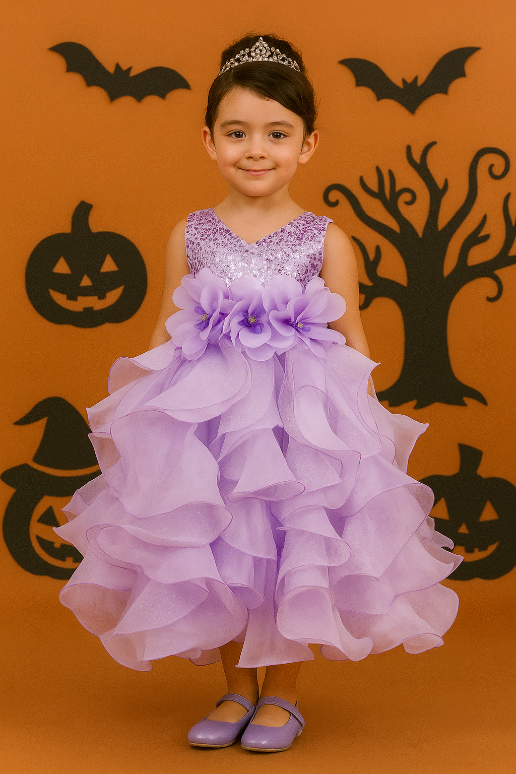 Ruffle Lace Dress STYLE NO : 9179