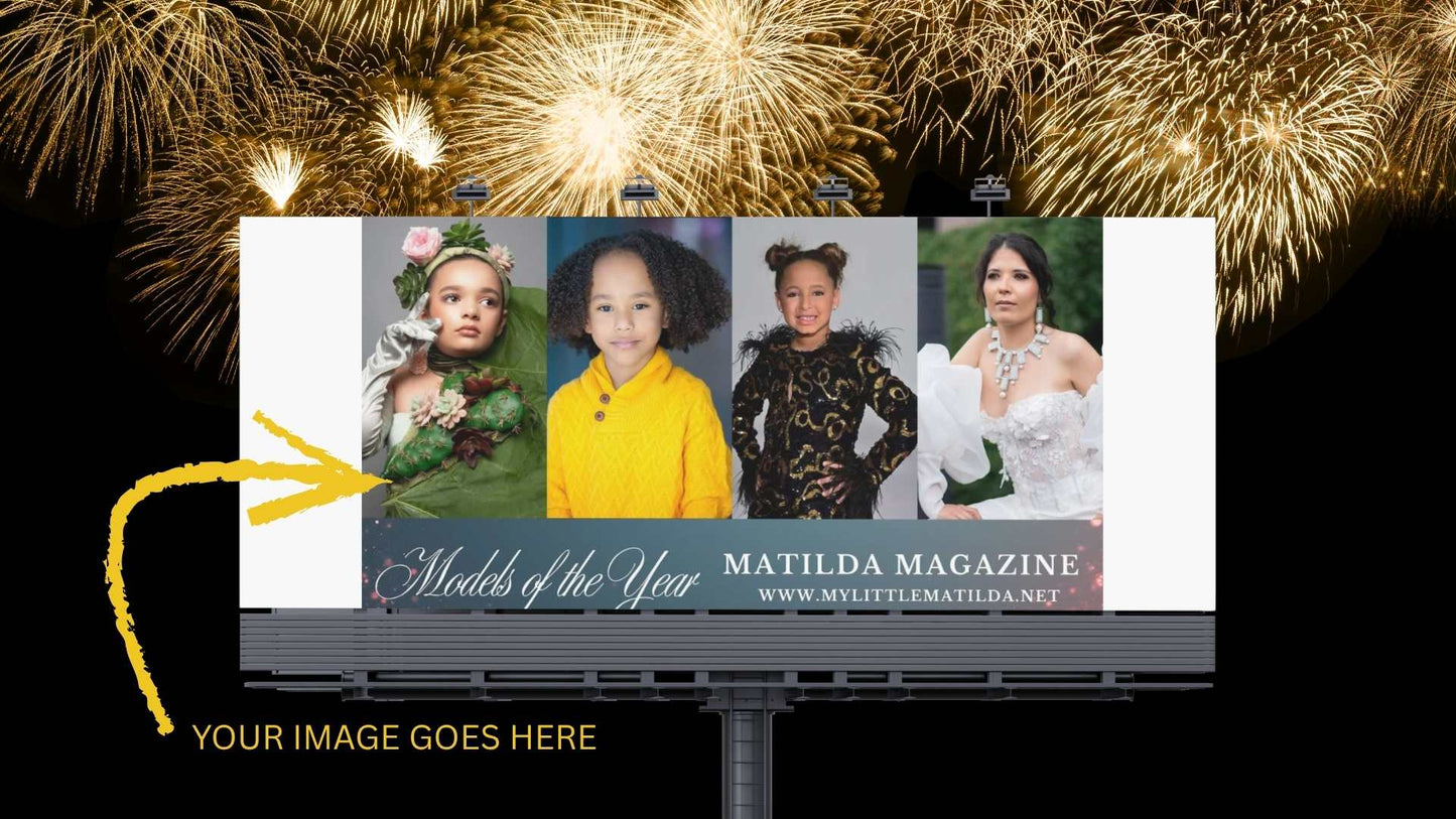 MODEL OF THE YEAR CALENDAR 2026 & TIME SQUARE BILLBOARD COMPLEMENTARY FEATURING -    DEC 31ST 2025.  FOR MODELS ALL AGES